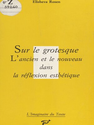 cover image of Sur le grotesque